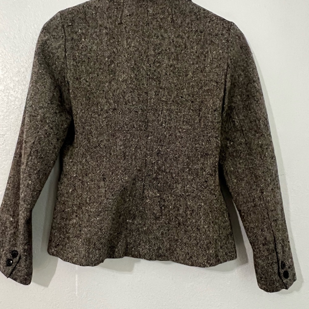 Vintage Trousers Up | Women's Gray Tweed Blazer | Sz 7-8 - Picture 4 of 8